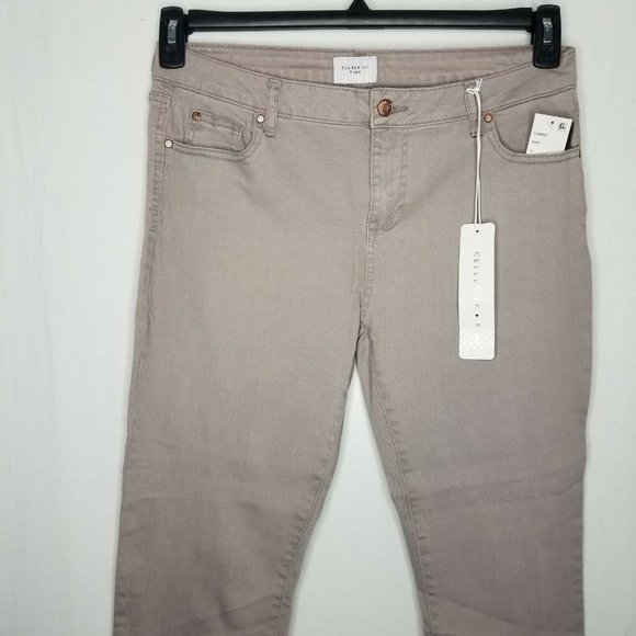 Dark Ash Colored Ankle-Length Skinny Jeans Casual - Picture 3 of 7